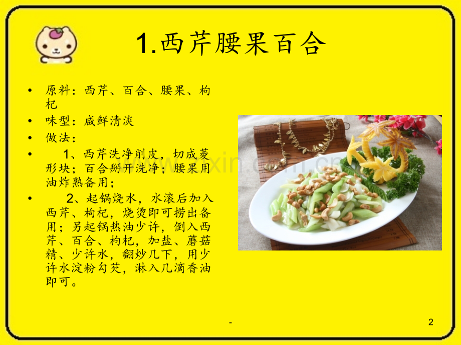 91道家常素菜菜谱(一)PPT课件.ppt_第2页