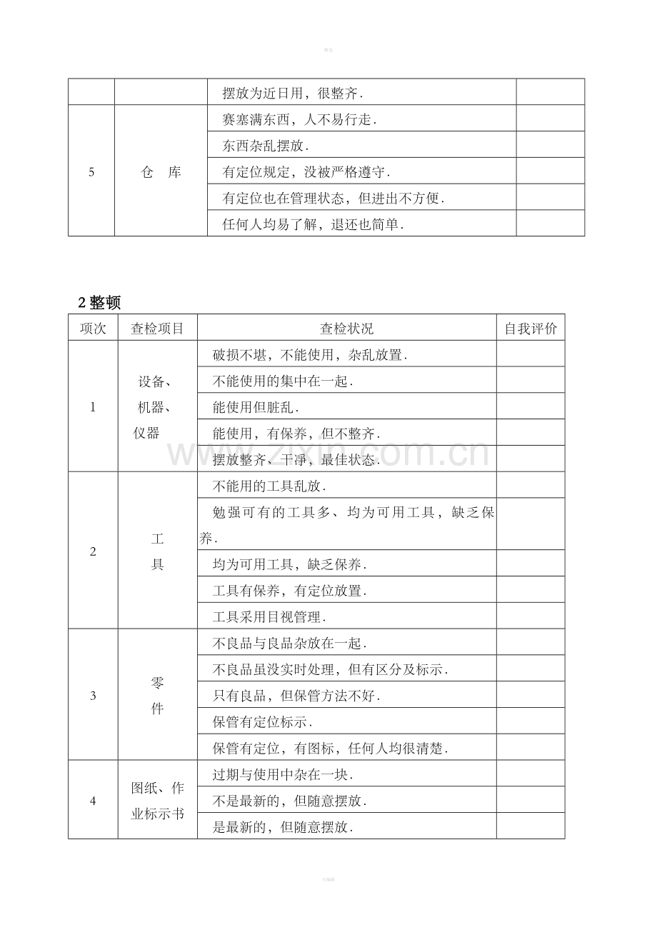 6S实施对照表.doc_第2页