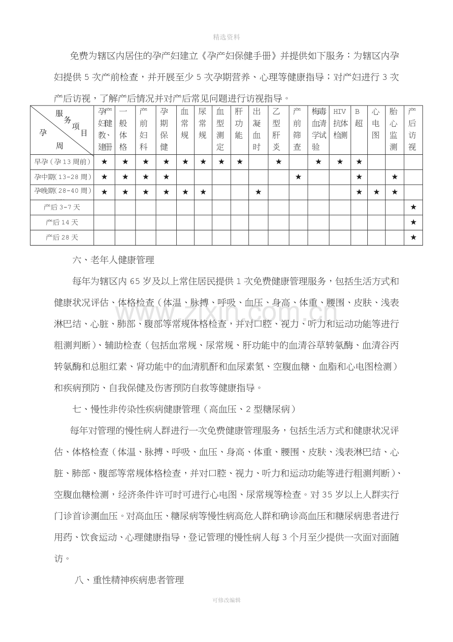 国家基本公共卫生服务项目服务内容公示.doc_第3页