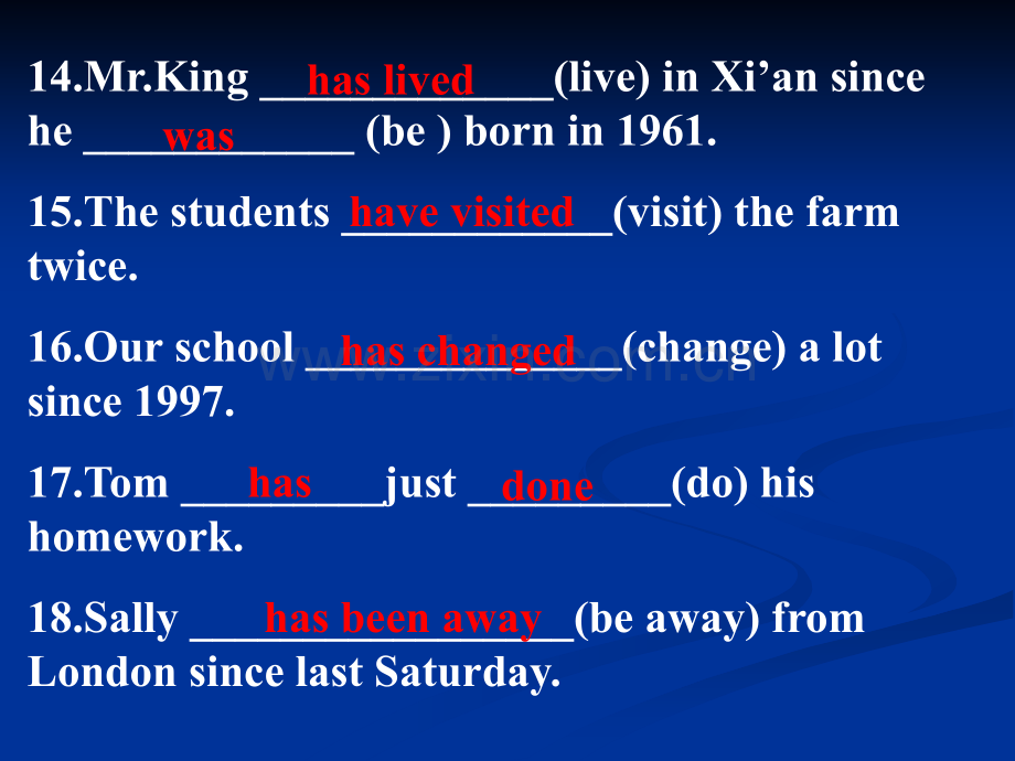 8B-现在完成时专题练习.ppt_第3页