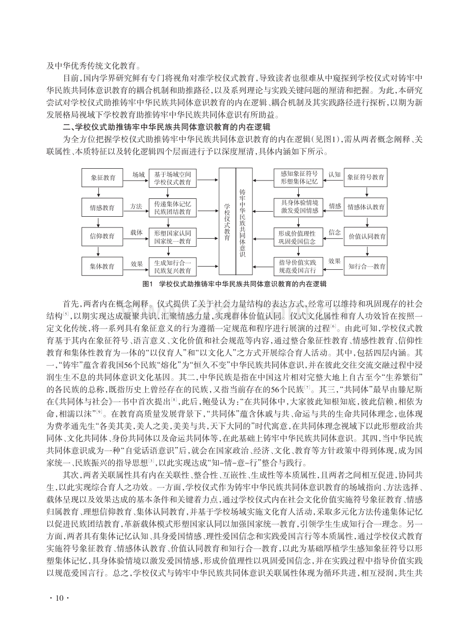 学校仪式助推铸牢中华民族共同体意识教育：从耦合机理到实践路向.pdf_第2页