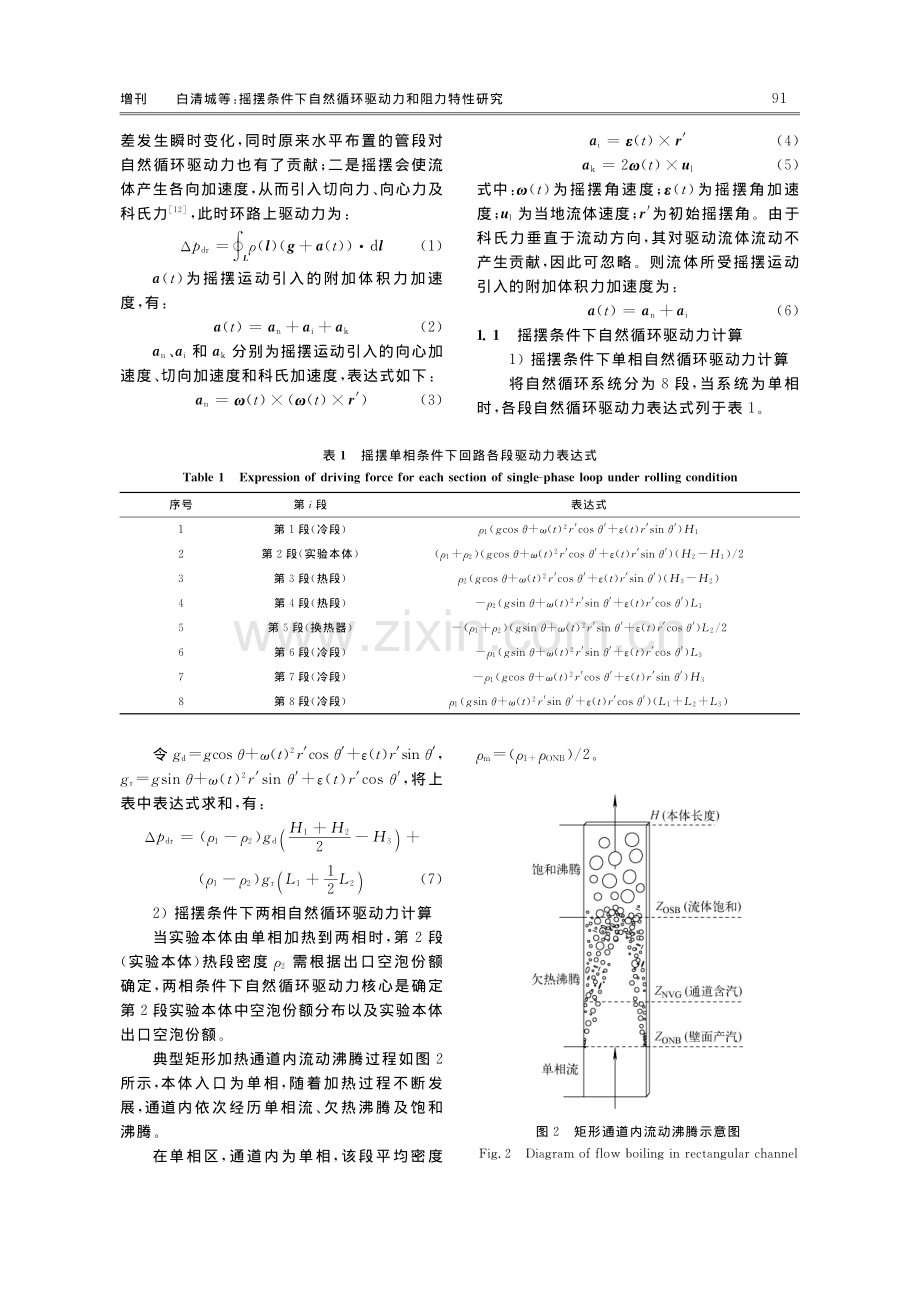 摇摆条件下自然循环驱动力和阻力特性研究.pdf_第3页