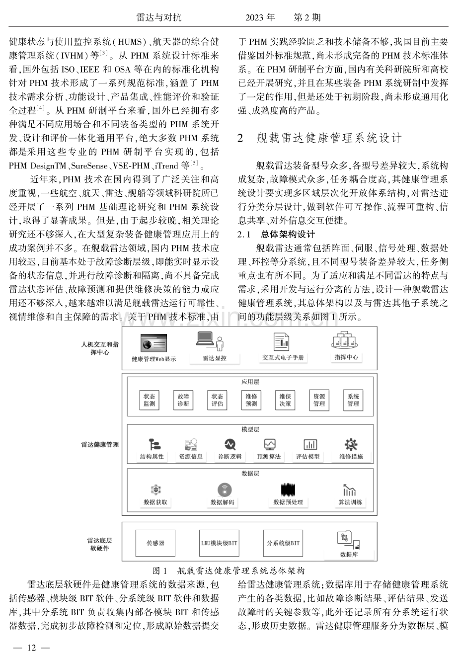 一种舰载雷达健康管理系统设计方法及实现.pdf_第2页