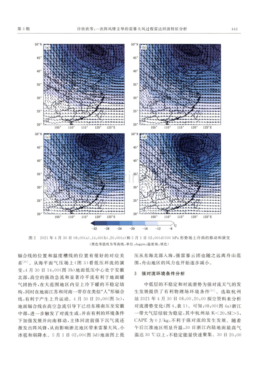 一次阵风锋主导的雷暴大风过程雷达回波特征分析.pdf_第3页