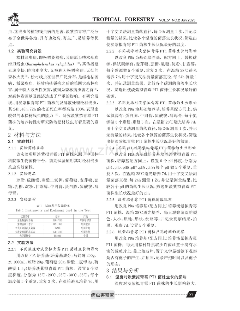 一株淡紫拟青霉PT1菌株的培养特性及生物学特性.pdf_第2页