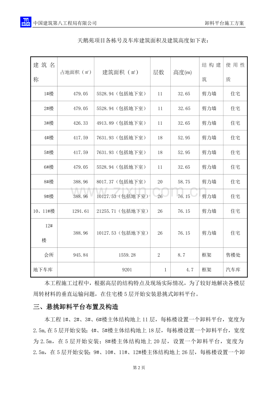 天鹅苑悬挑卸料平台施工方案.doc_第3页