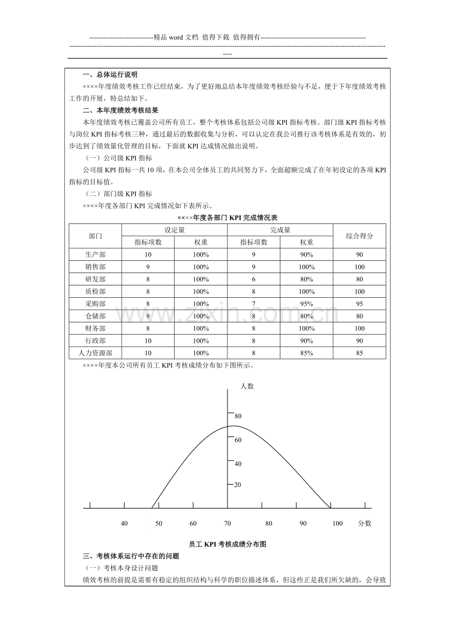 绩效考核实施工作计划与总结.doc_第3页