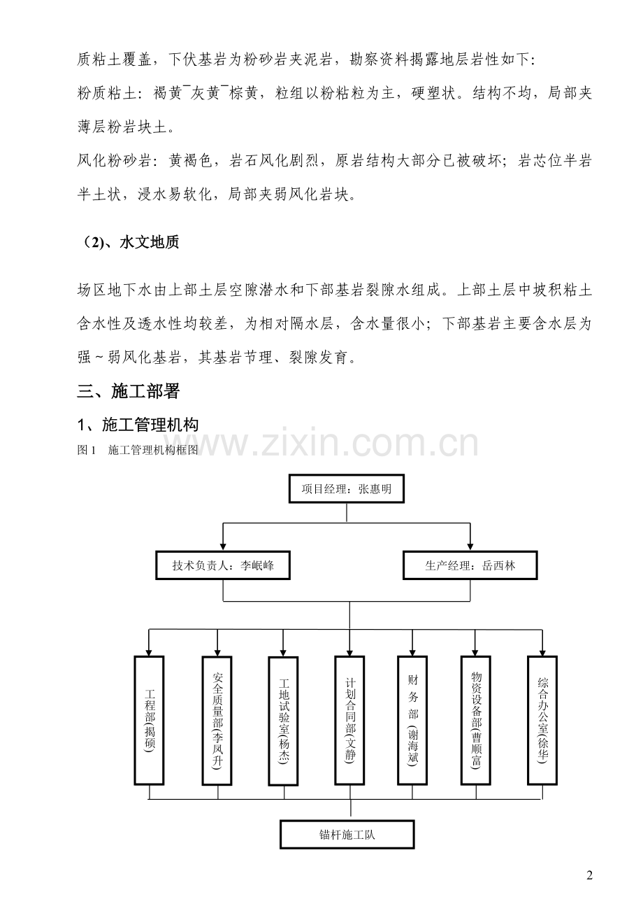 瓷莲路高边坡-锚杆施工技术方案.doc_第3页