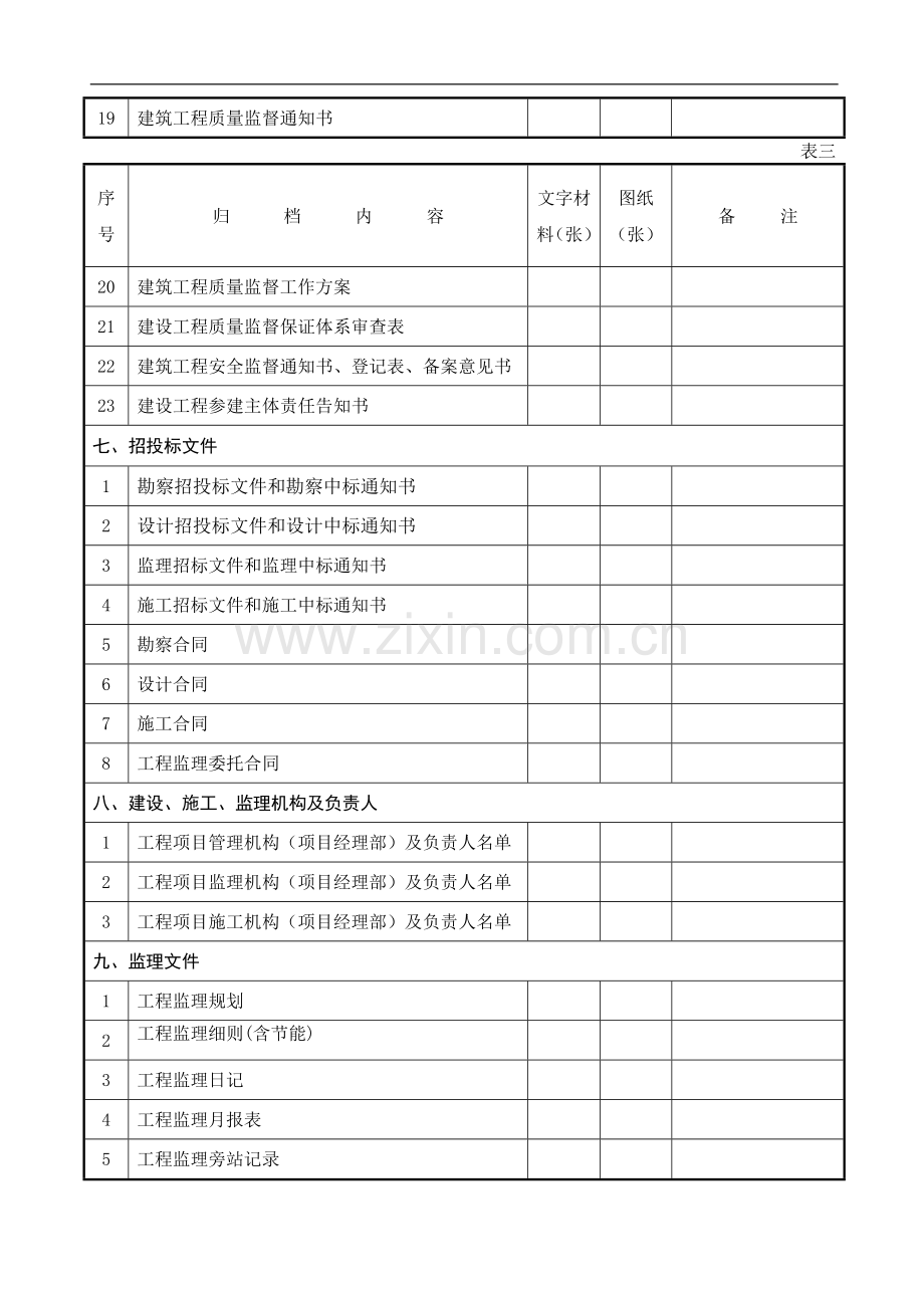 建设工程文件归档内容及顺序表(新版).doc_第3页