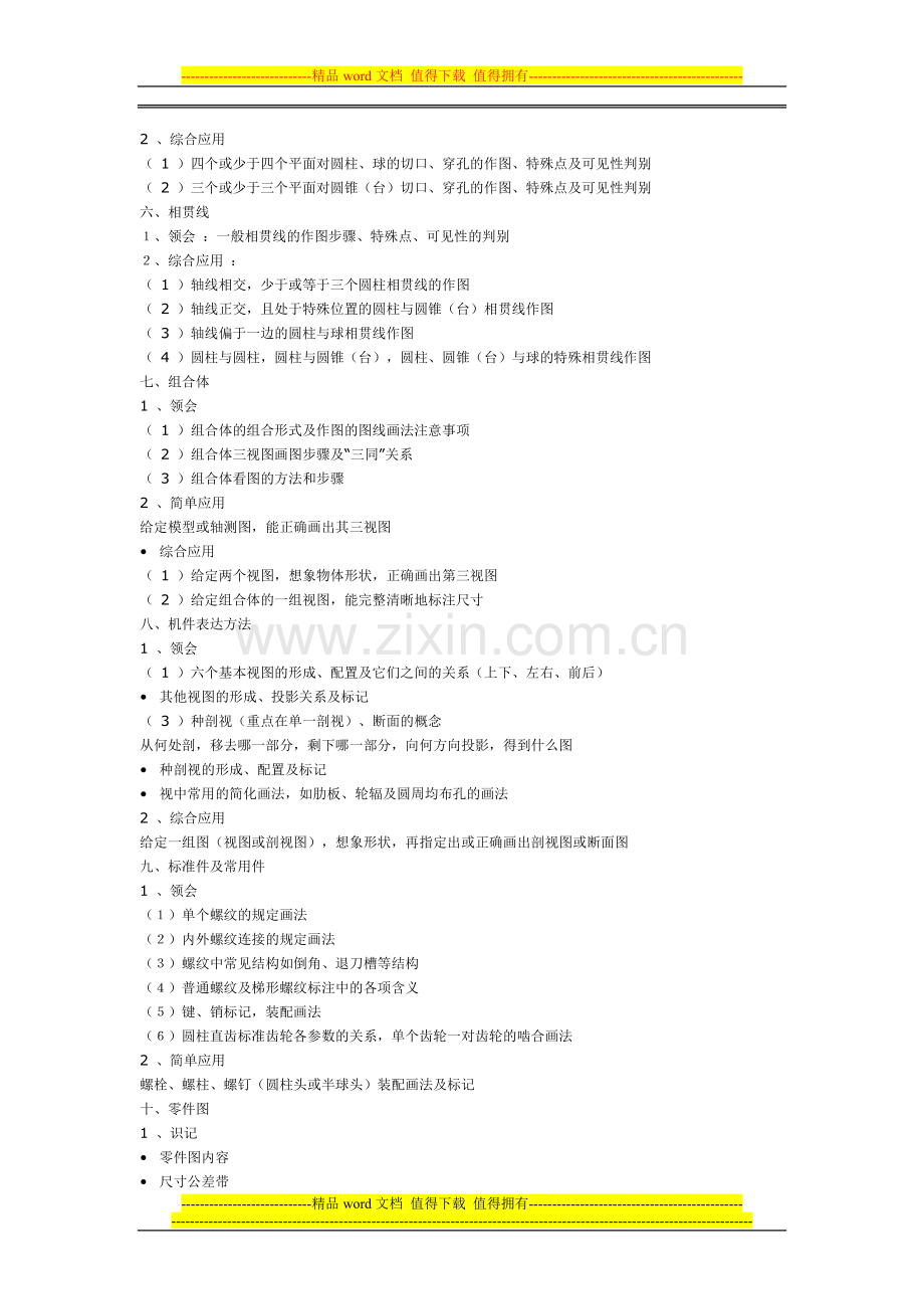 2015年福建省专升本考试机械工程类专业基础课考试大纲.doc_第3页