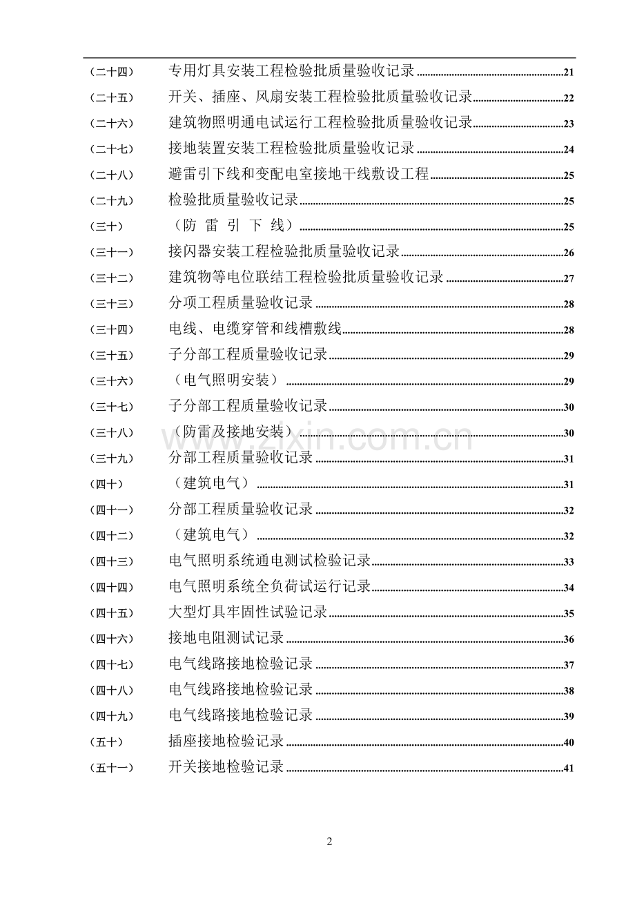 水电施工内业资料——范例建筑电气全套验收资料[1][1].doc_第2页