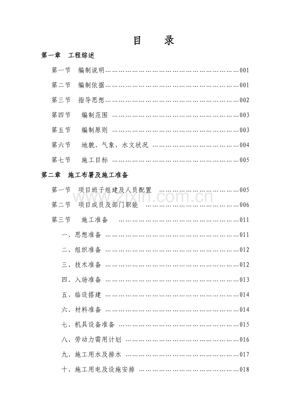 绿地翠谷方案施工方案目录.doc_第1页