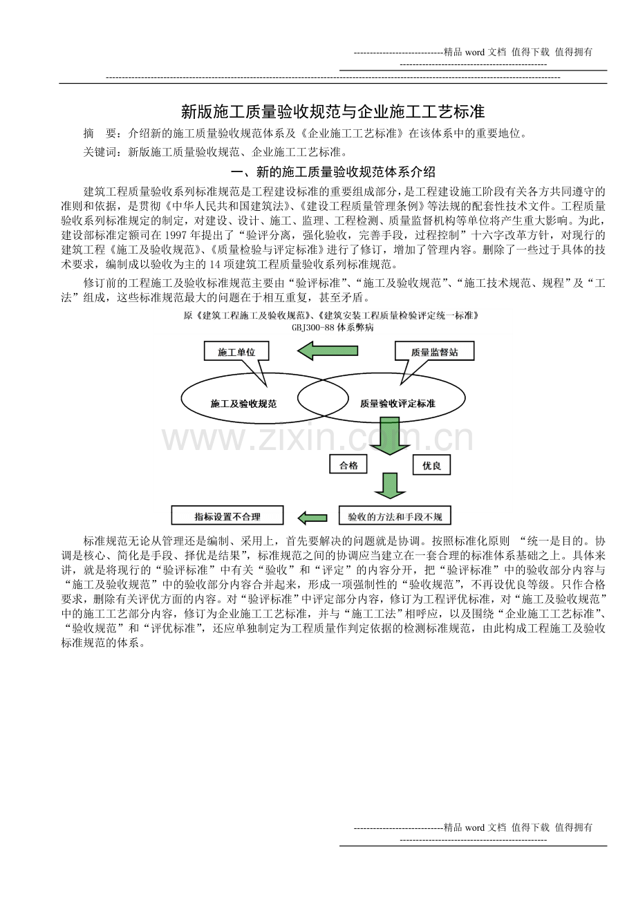 15新版施工质量验收规范与企业施工工艺标准.doc_第1页