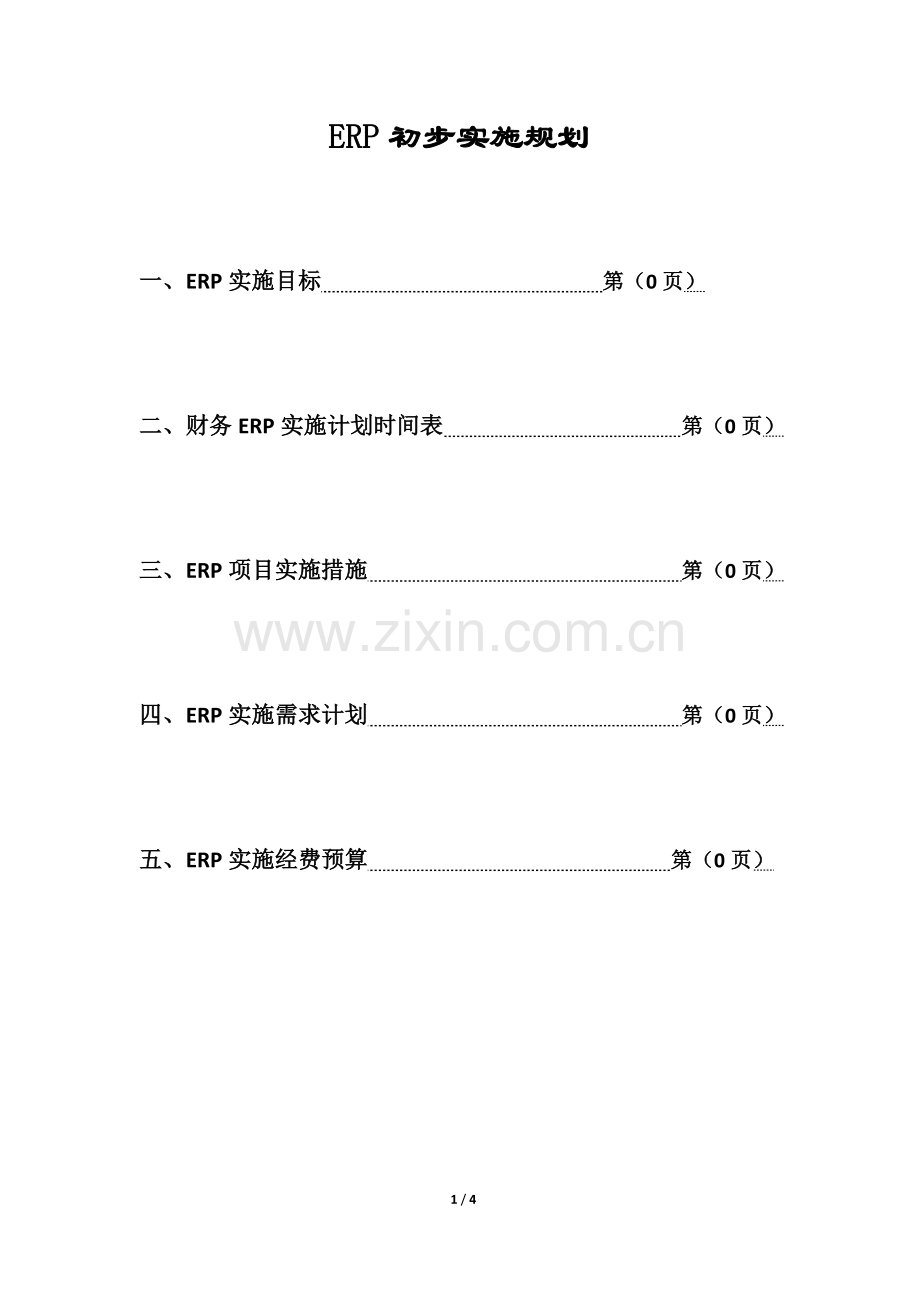 ERP实施工作计划.doc_第1页