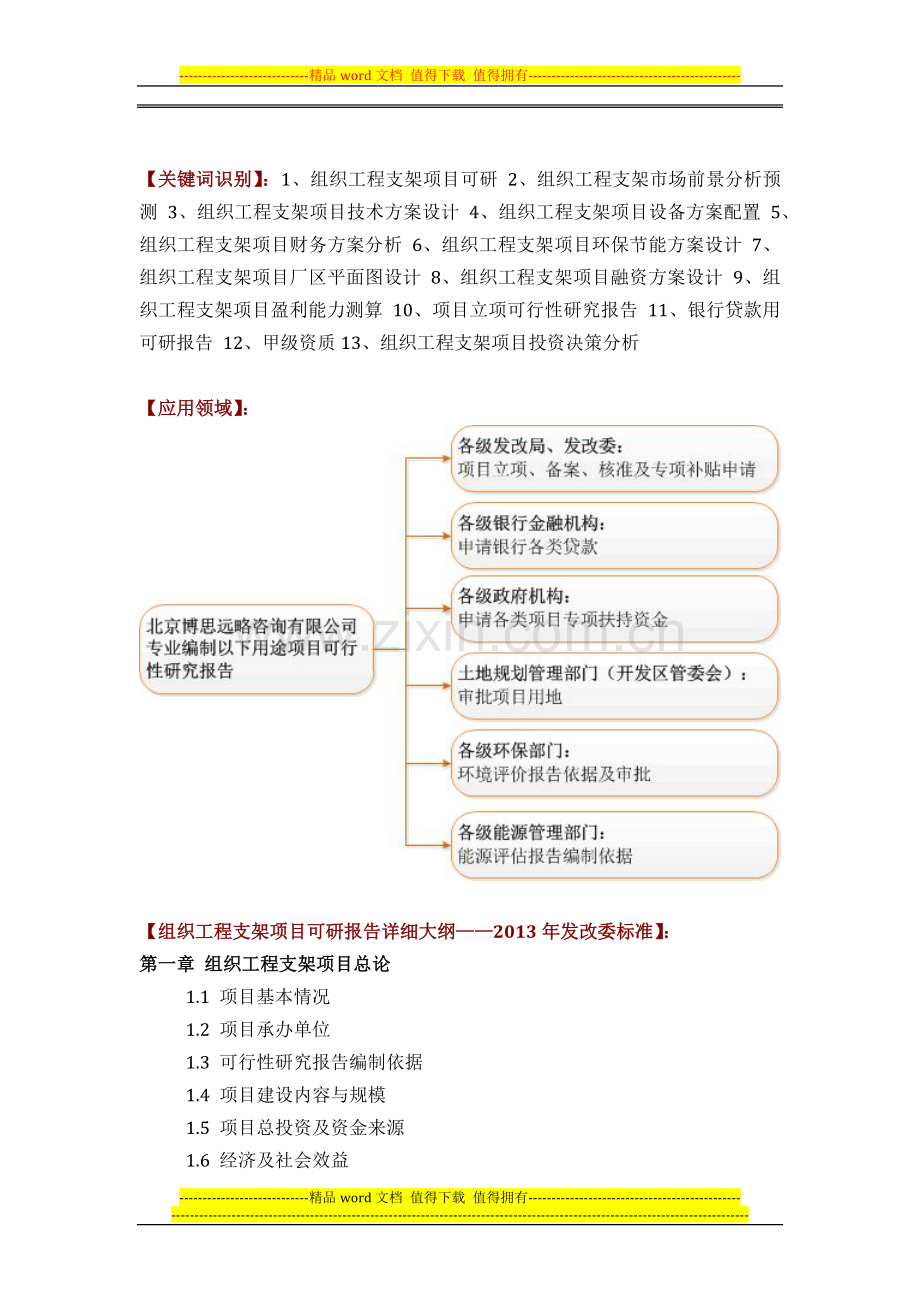 组织工程支架项目可行性研究报告方案(可用于发改委立项及银行贷款-2013详细案例范文).docx_第2页