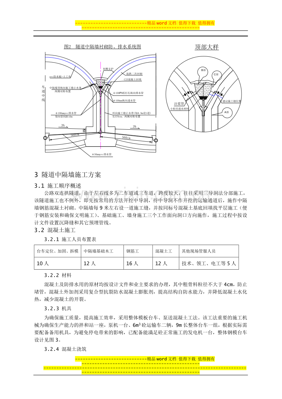 公路双连拱隧道中隔墙施工技术.doc_第2页