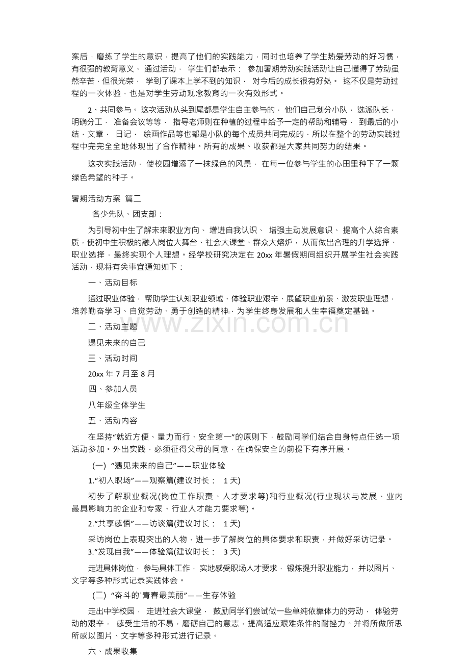 暑期活动方案(优秀5篇).docx_第3页