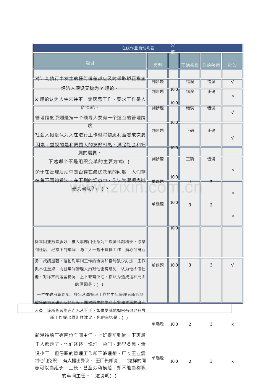 北京理工大学在线作业管理学答案2.docx_第1页