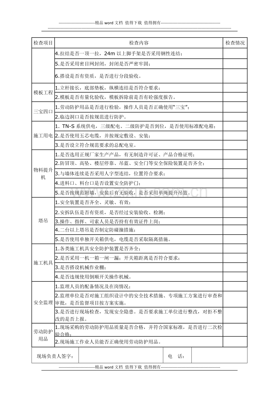 建筑施工检查记录表.doc_第3页