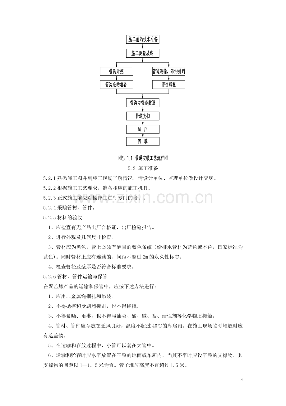 聚乙烯PE压力污水管管道施工工法.doc_第3页