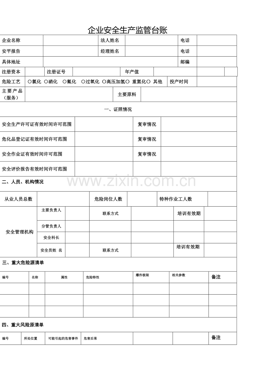 企业安全生产台账1.doc_第1页