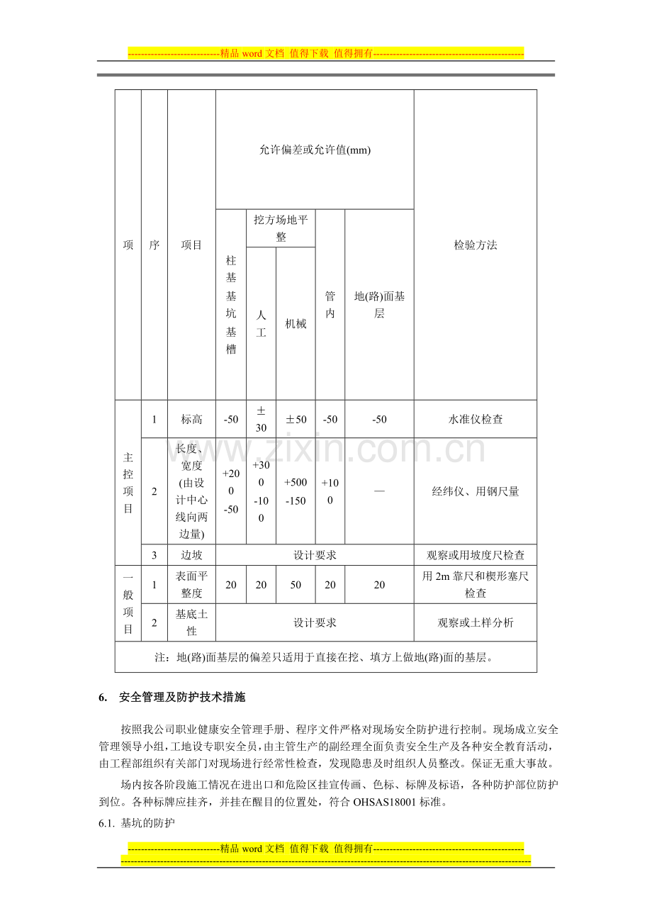 污水处理厂土方开挖施工方案.doc_第3页