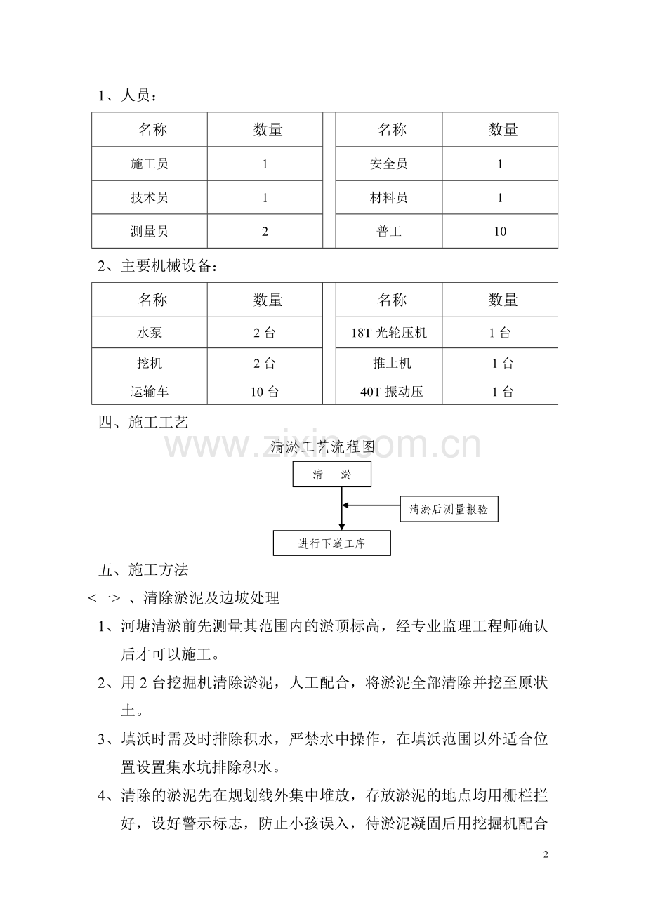 新寿代雨水泵站河塘清淤、回填施工方案.doc_第3页