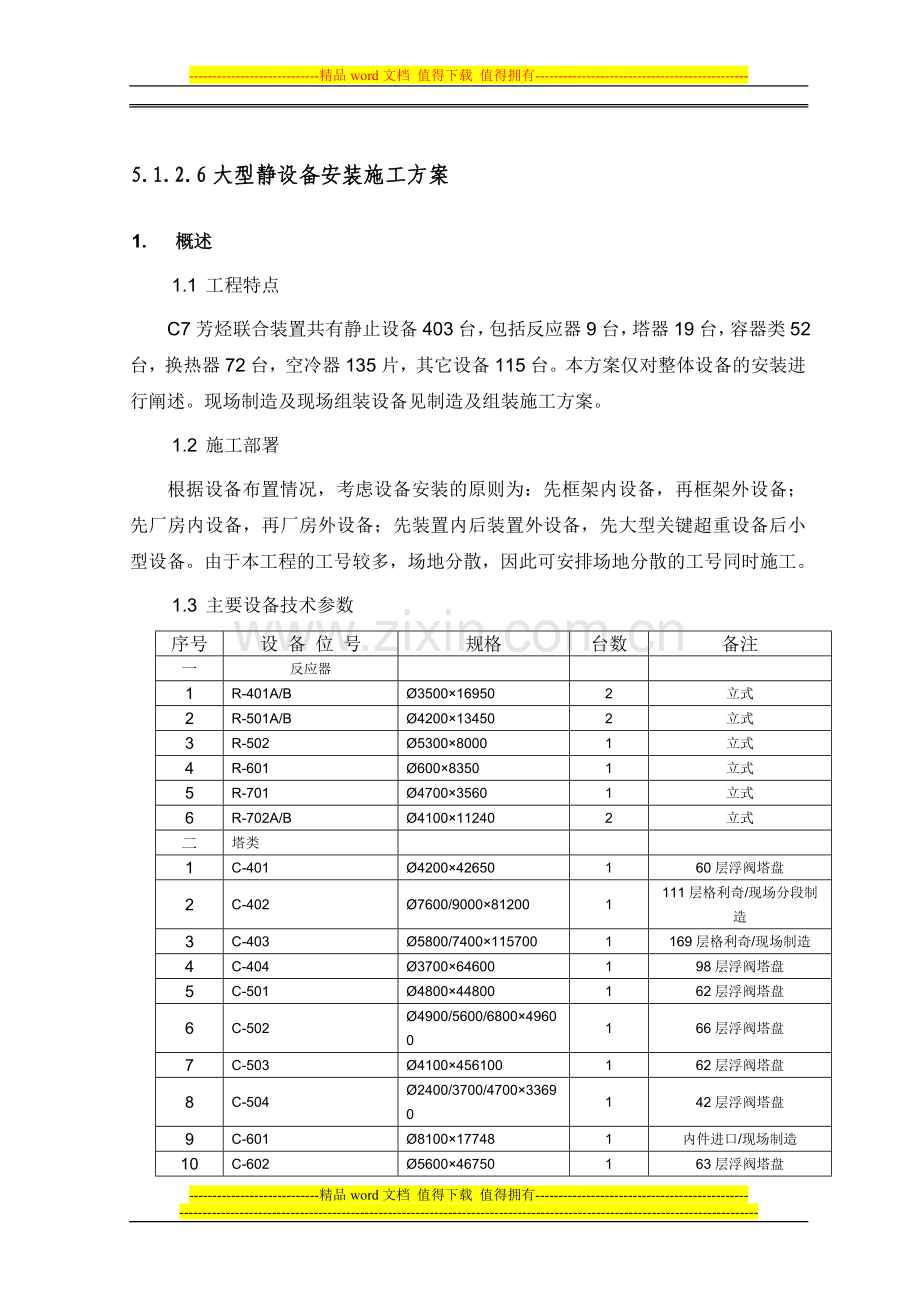 8.静设备安装施工方案.doc_第1页