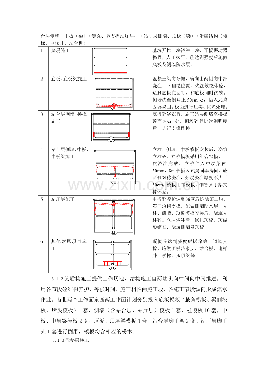 水上北路站主体与三号线隧道区间的围护结构及隧道开挖施工方案.doc_第3页