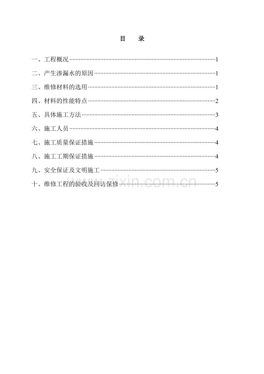 外墙渗漏水维修施工方案.doc_第2页