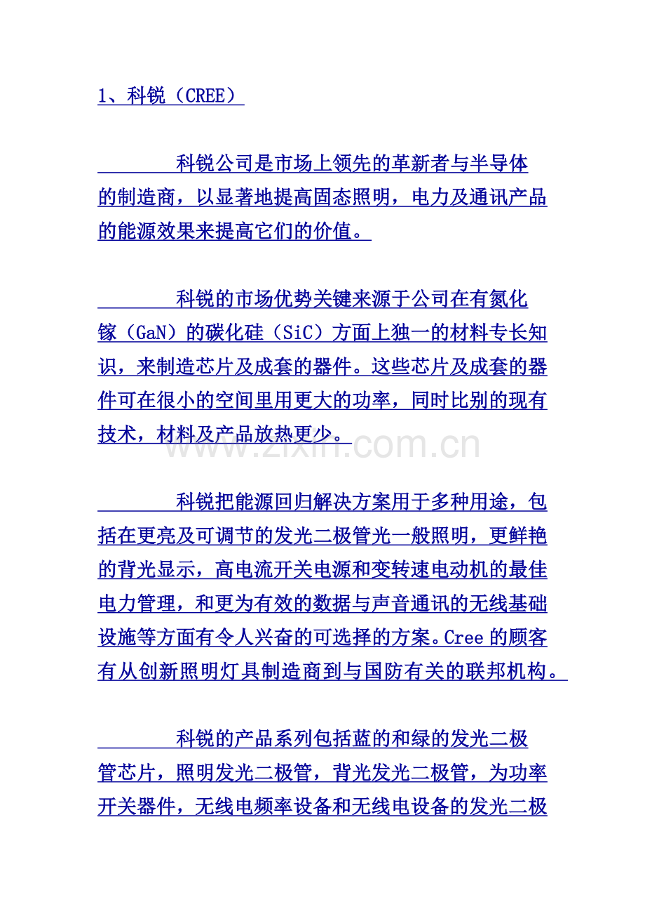 全球七大光源厂家介绍.docx_第1页