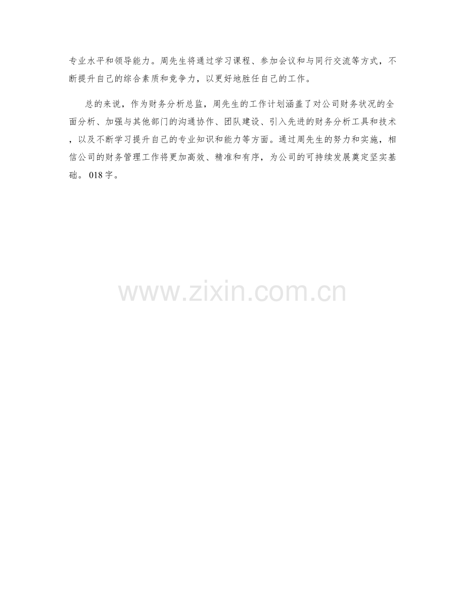 财务分析总监周工作计划.docx_第2页