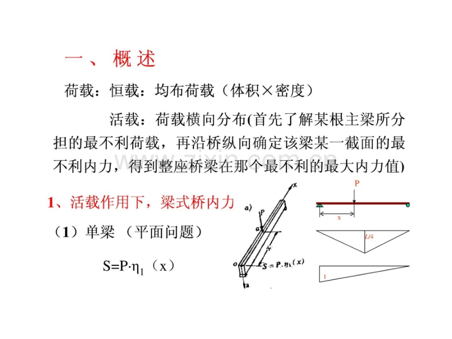 桥梁工程第八讲-荷载横向分布计算杠杠原理法.pptx_第1页