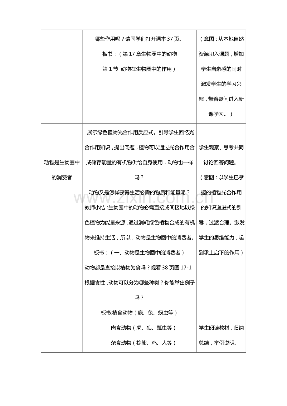 第十七章第一节动物在生物圈中的作用(第一课时)教案.pdf_第2页