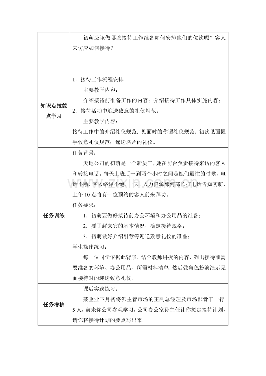 商务礼仪教案模块四常用公务礼仪.doc_第3页