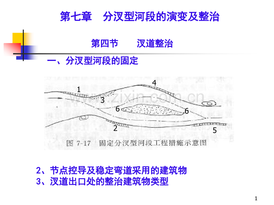 河床演变学--分汊型河段的演变及整治-﹠-游荡型河段的演变及整治.pptx_第1页