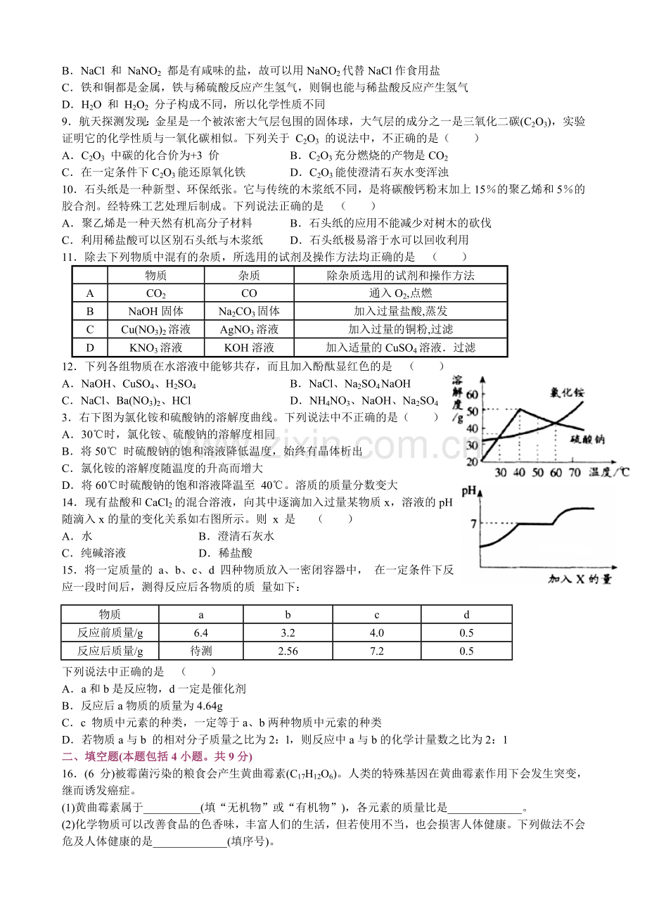 江苏省化学竞赛试题.doc_第2页