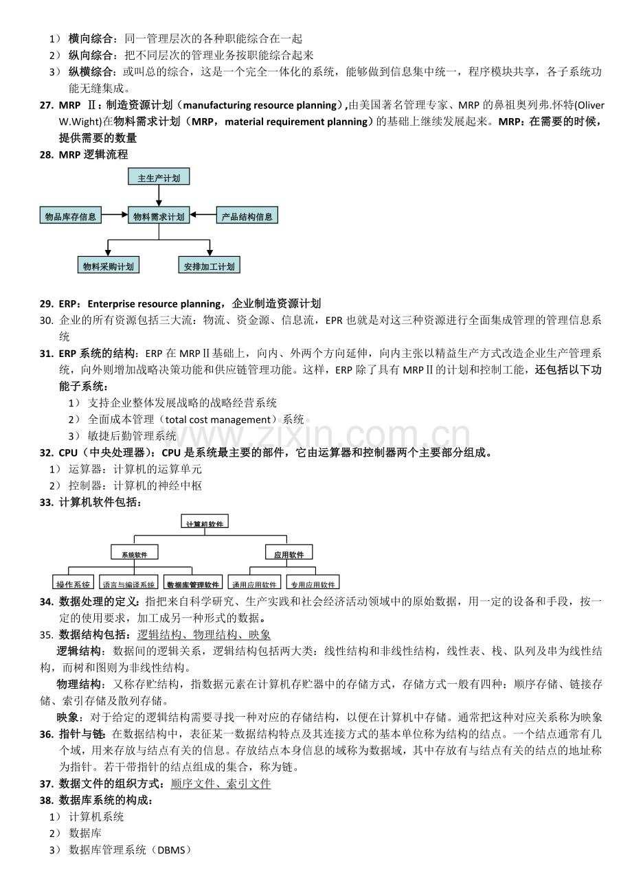 上海交通大学网院管理信息系统复习.doc_第2页