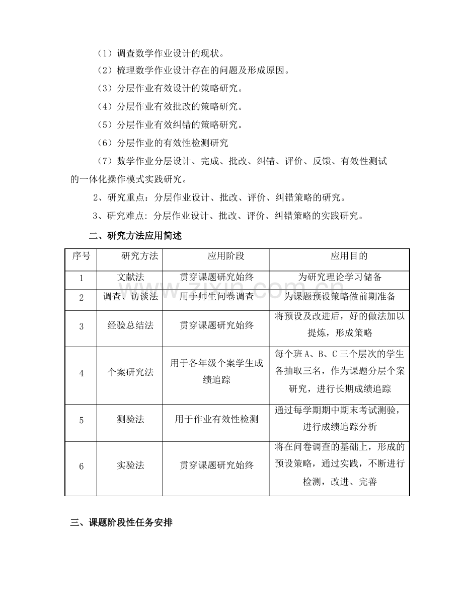 《初中数学分层作业有效性策略的实践研究》中期报告.pdf_第2页