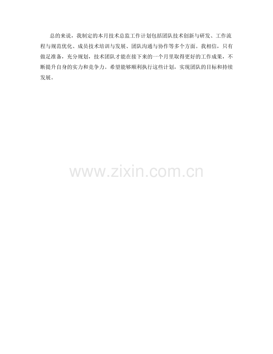 技术总监月度工作计划.docx_第2页