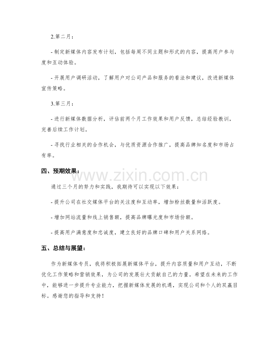 新媒体专员季度工作计划.docx_第2页