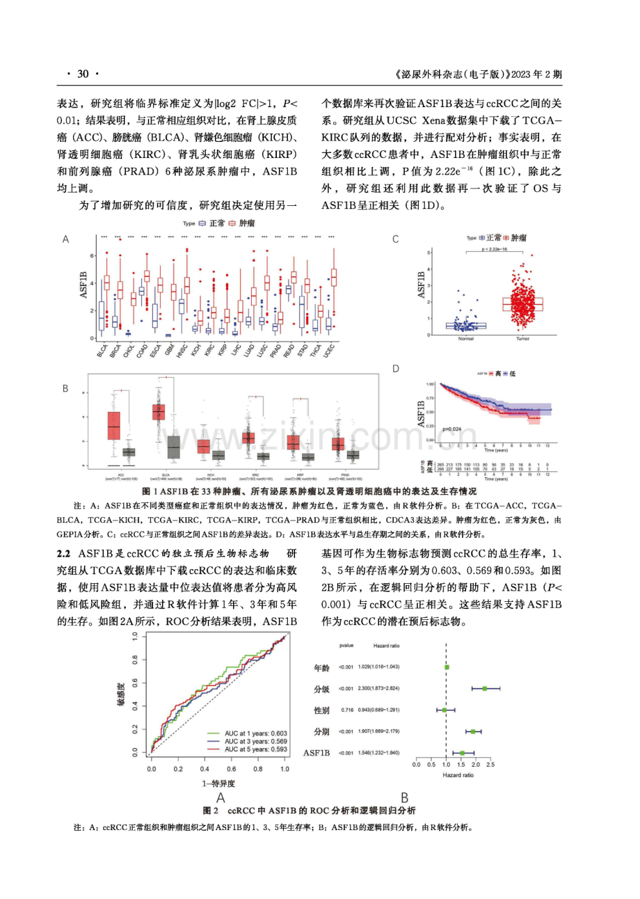 ASF1B在肾透明细胞癌中的表达及临床意义.pdf_第3页