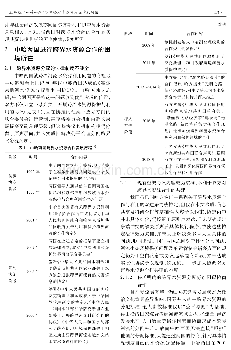 “一带一路”下中哈水资源利用困境及对策 (1).pdf_第2页