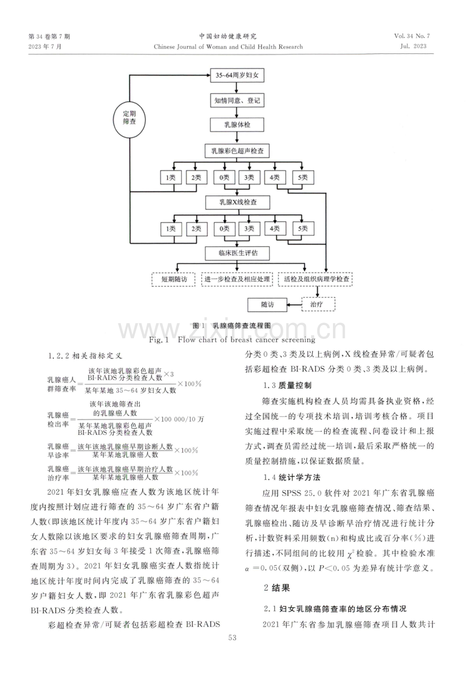 2021年广东省35-64岁适龄妇女乳腺癌筛查现状分析.pdf_第3页