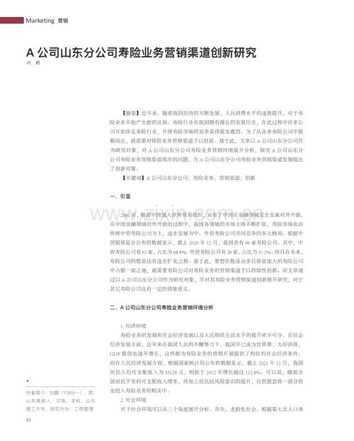 A公司山东分公司寿险业务营销渠道创新研究.pdf