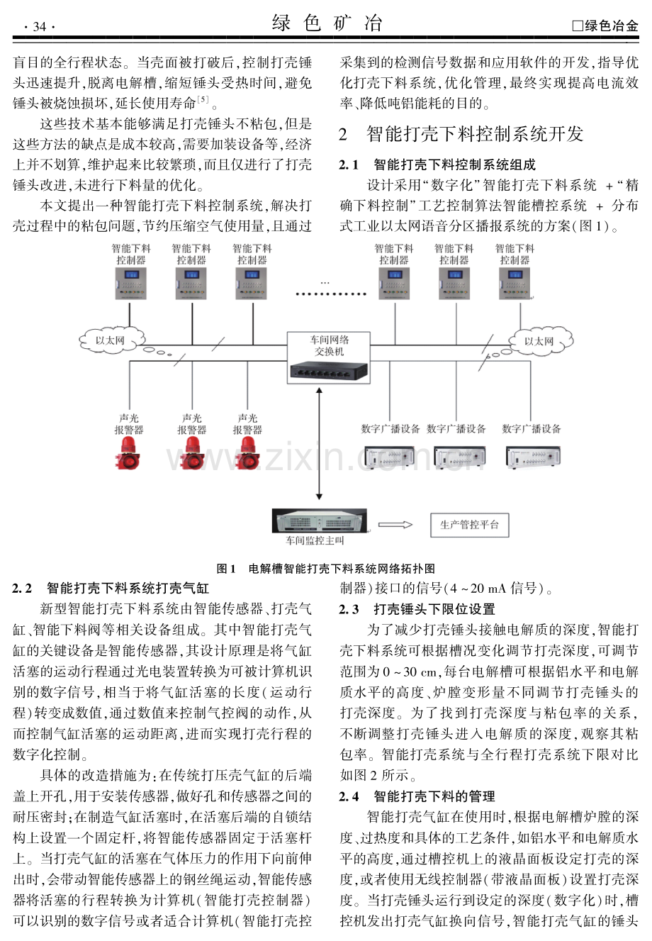 500 kA铝电解槽单点打壳下料智能控制系统研究与应用.pdf_第2页