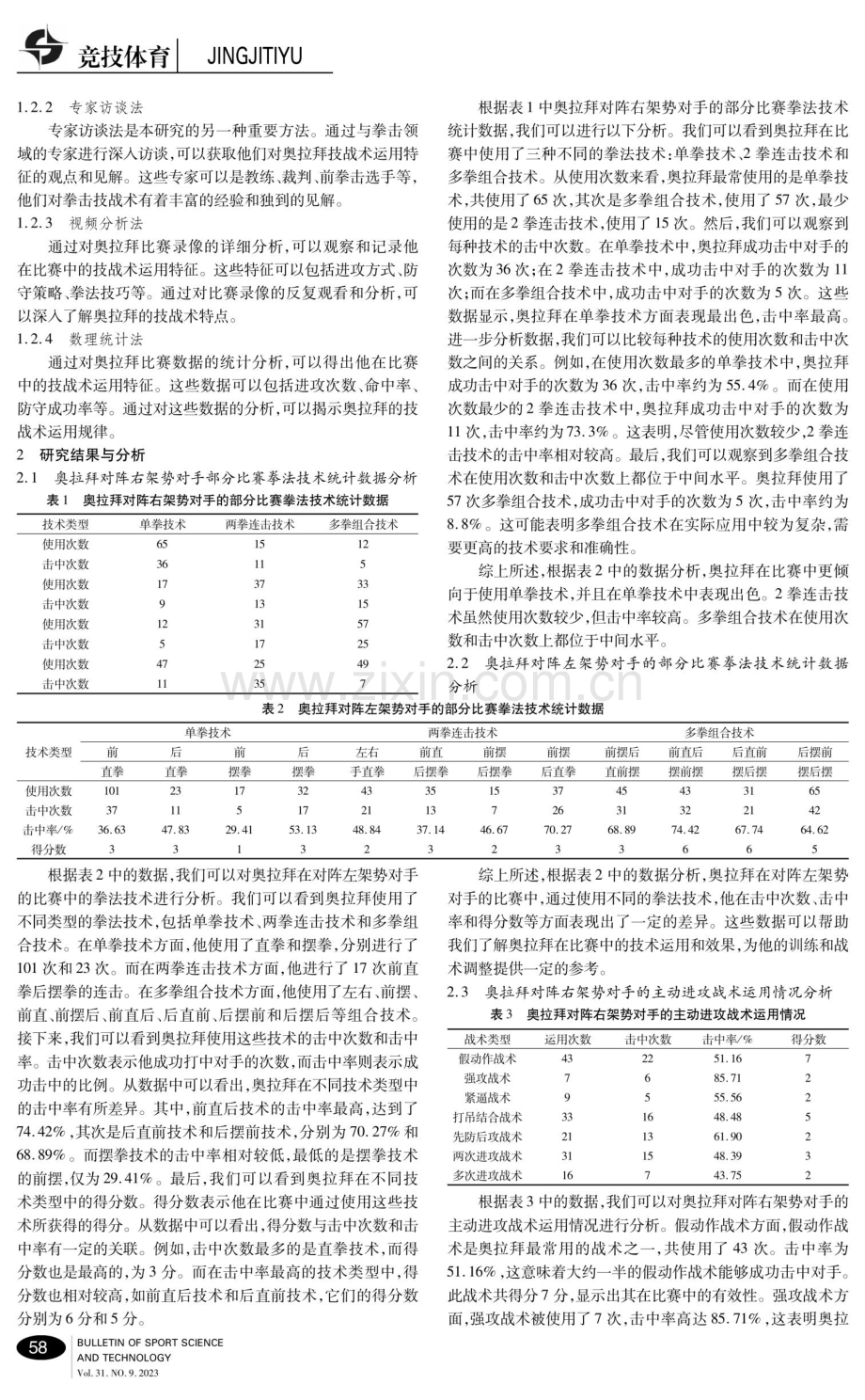 2023男子拳击世锦赛75-80kg级冠军奥拉拜技战术运用特征研究.pdf_第2页