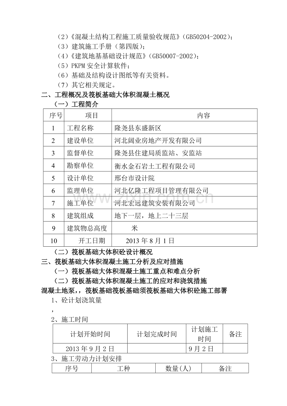 筏板基础大体积混凝土专项施工方案.docx_第2页