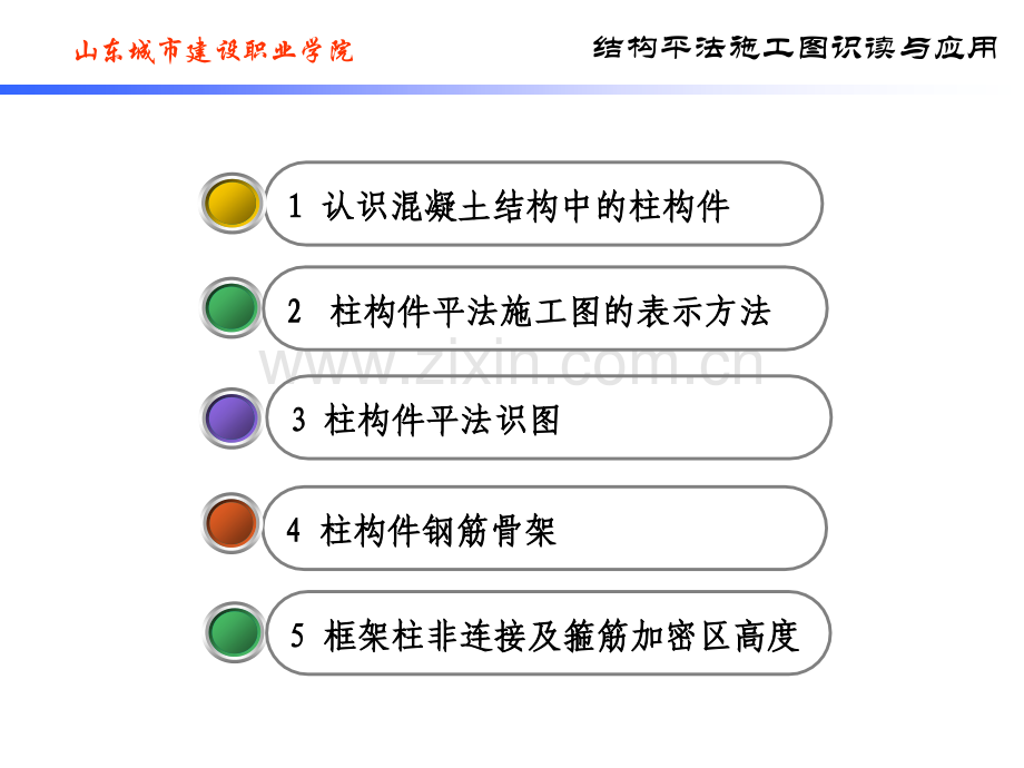 柱建筑结构平法施工图识读.pptx_第2页