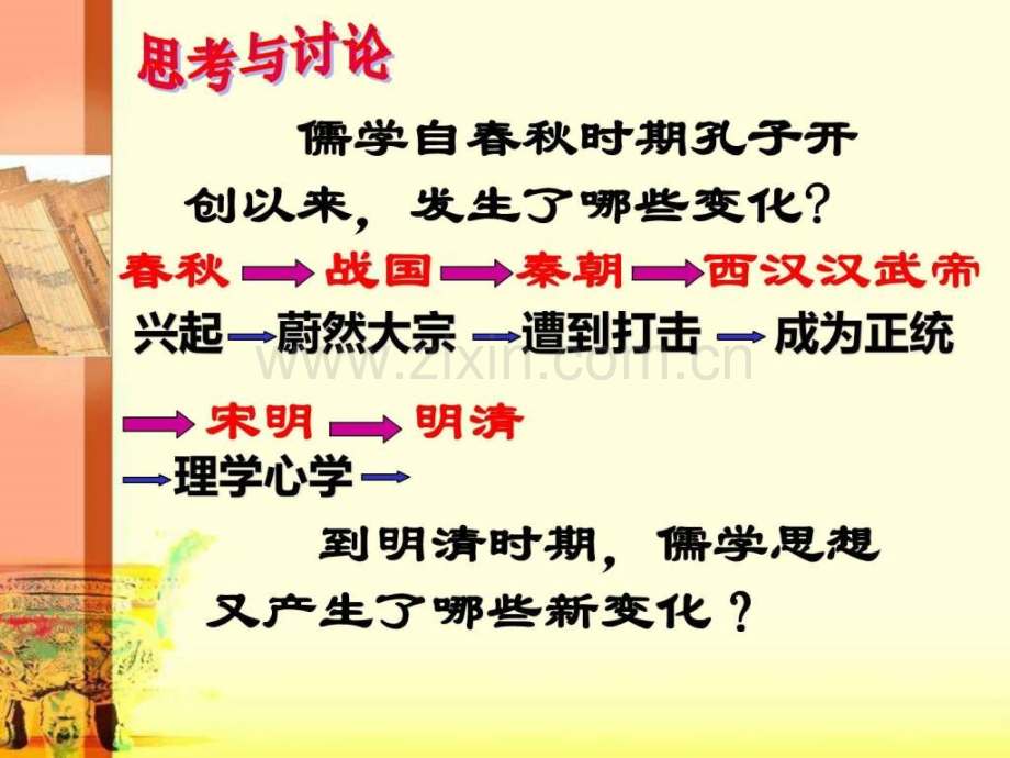 人教版高中历史必修三明清之际活跃的儒家思想1.pptx_第1页